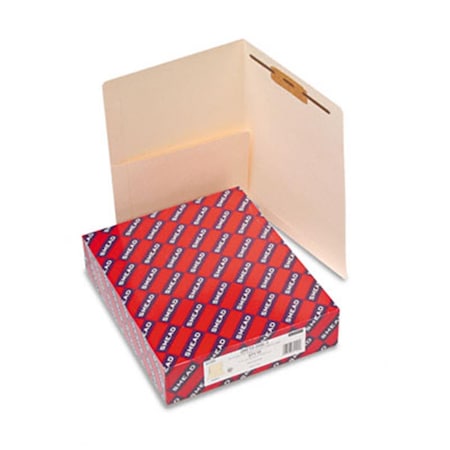 Smead Pocket Folders with Fastener  Straight Cut  Reinforced End Tab  Letter  MLA  50/Box SM32850